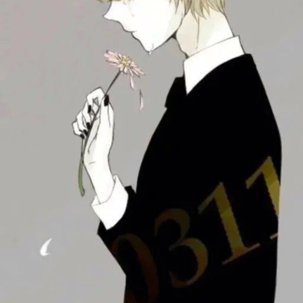头像百科男头少年流泪花凋二次元