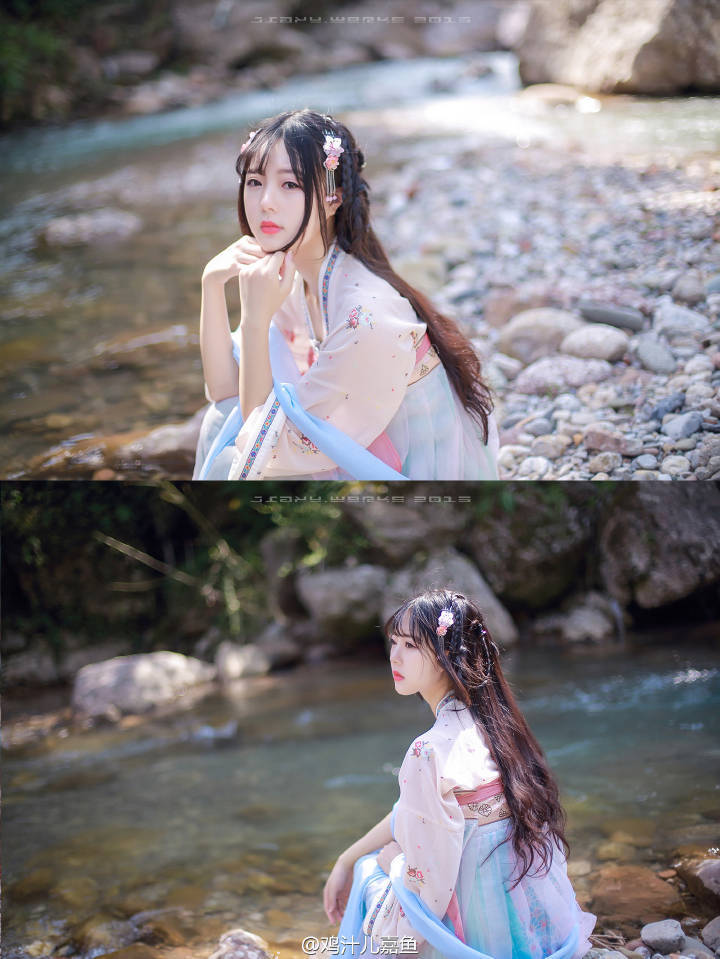 #汉服##生夏# http://t.cn/zHYlhJB ||生如夏花之绚烂、死如秋叶之静美。摄影@蹄子Seamaster 出镜@鸡汁儿嘉鱼 服装@司南阁汉服