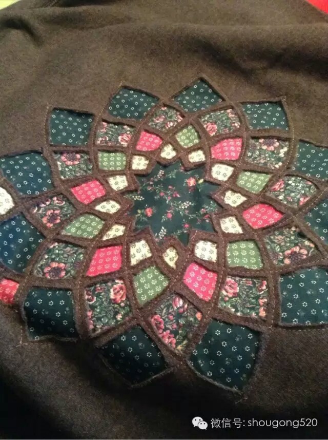 衣服补花技巧。