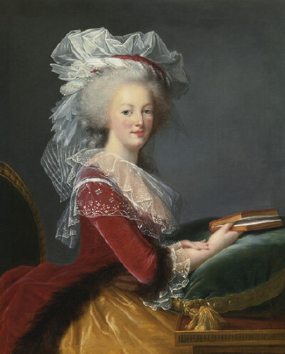 绝代艳后Marie Antoinette的肖像画。对于Marie有太多的故事吸引着我们，14岁入主法国凡尔赛宫，19岁成为了法国国王路易十六的王后。挥霍无度、放荡不羁的玛丽王后，导致法国在18世纪七八十年代债台高筑，从而最终导…
