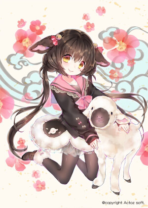 #萌妹子##动漫##插画##二次元##美少女##手绘##色彩##女漫图##p站#