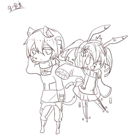 #线稿侵删#贴吧id四叶草i1 创作