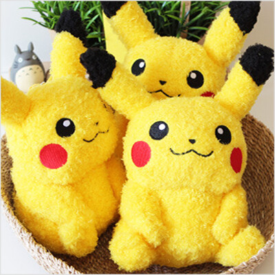韩国进口神奇宝贝口袋妖怪卷毛皮卡丘公仔毛绒玩具小号玩偶