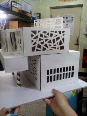 立体构成 纸建筑