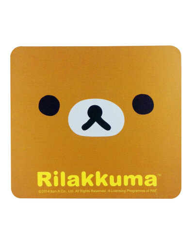 国内现货Rilakkuma 轻松熊全球首发精美平面鼠标垫。懒熊脸型