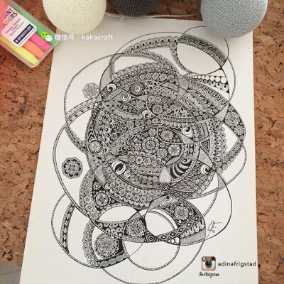 禅绕画 zentangle www.chanrao.me