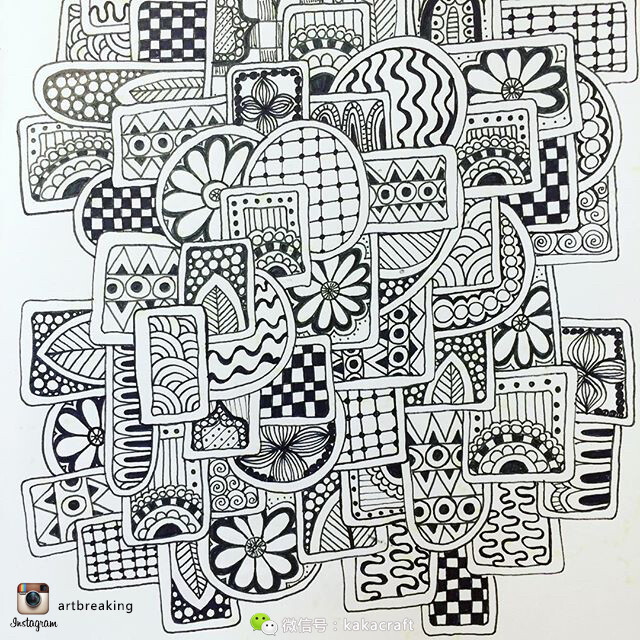 禅绕画 zentangle www.chanrao.me