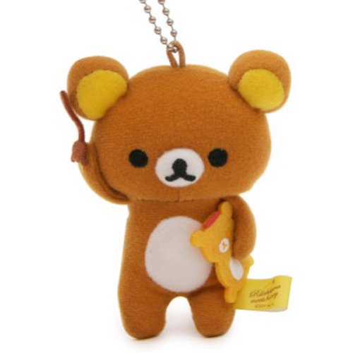 国内现货Rilakkuma 轻松熊蜜蜂装毛绒挂饰。懒熊吃蜂蜜