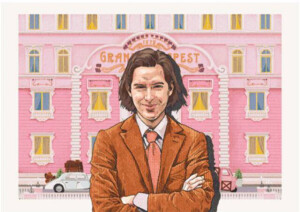 马尼拉插画师致敬鬼才导演---韦斯·安德森（Wes Anderson）他的作品总能给观众带来惊喜感动和视觉盛宴，与此同时，拥有哲学背景的他每一部片子又都是如此的自我与隐喻深远。