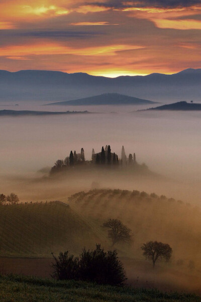 Val D'Orcia 意大利奥尔恰谷风景