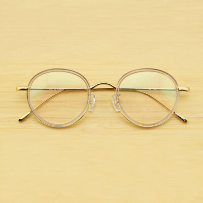 韩国板材加近视 复古文艺近视眼镜架圆框时尚眼镜框男女