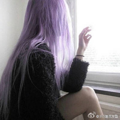 紫色长发