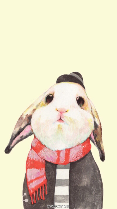 兔子 手绘 兔子姑娘