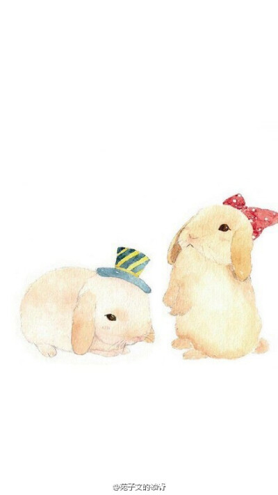 兔子 手绘 兔子姑娘