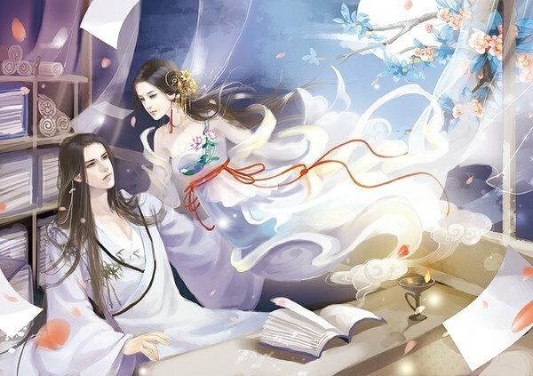 红袖添香；静情赋 编辑 作者：蔡邕，东汉 夫何姝妖之媛女，颜炜烨而含荣，普天壤其无俪，旷千载而特生，余心悦於淑丽，爱独结而未并，情罔象而无主，意徙倚而左倾，昼骋情以舒爱，夜讬梦以交灵。