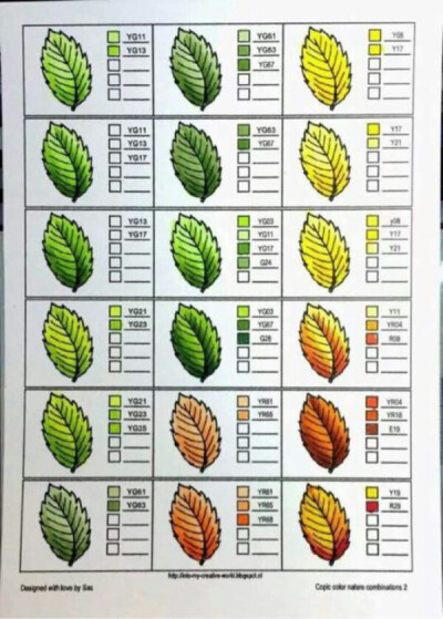 秘密花园绘画颜色表。文明拿图