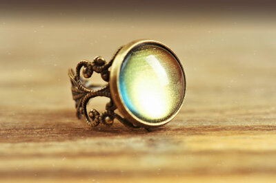 预定立陶宛设计师手工饰品礼物丨 月之光 戒指
