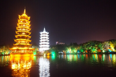 桂林 两江四湖 夜景