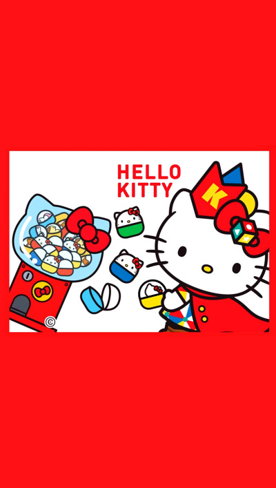 iPhone 壁纸 可爱 Hello Kitty