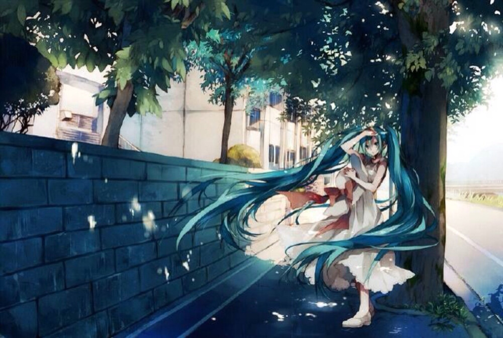 【初音梦幻版美图合集】“我只想就这样安安静静地做一个优雅的女子[心]”【画师：月岡月穂】