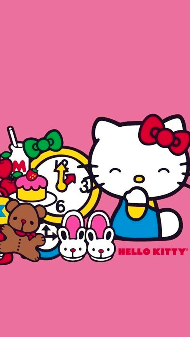 iPhone 壁纸 可爱 Hello Kitty