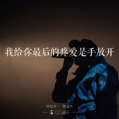 QQ音乐的高大上远远超过其他软件 .李圣杰&amp;lt;手放开 &amp;gt;.