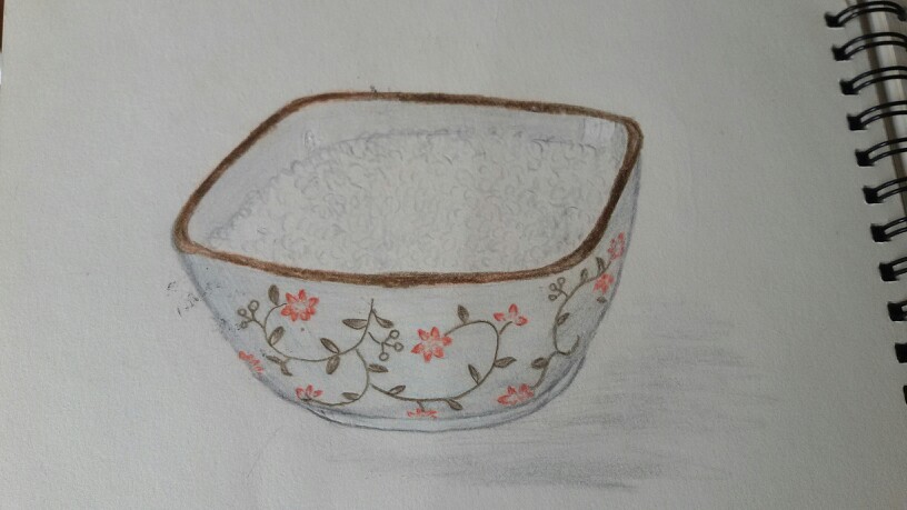 彩鉛，bowl