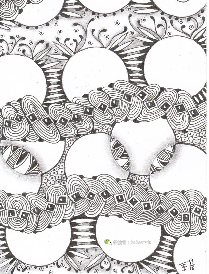 禅绕画 zentangle www.chanrao.me