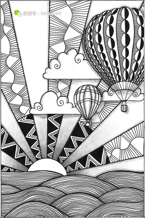 禅绕画 zentangle www.chanrao.me