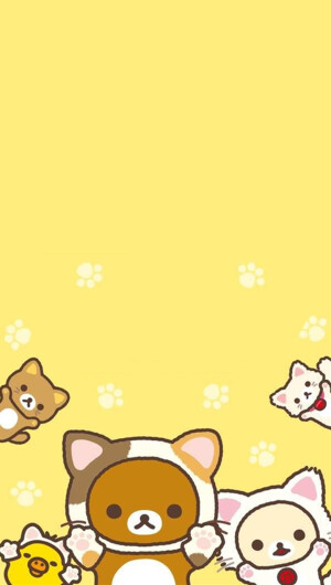 iPhone 壁纸 轻松熊 rilakkuma