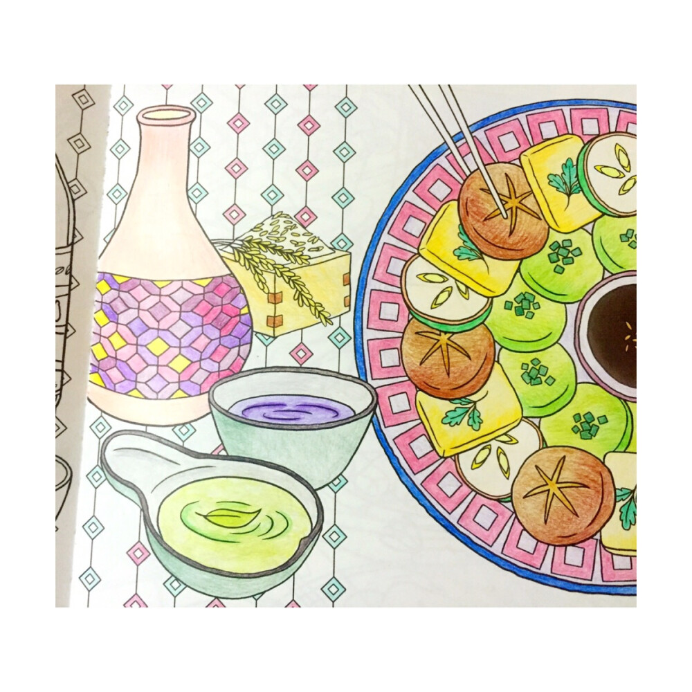 美味食光 coloring and the food 。秘密花园。