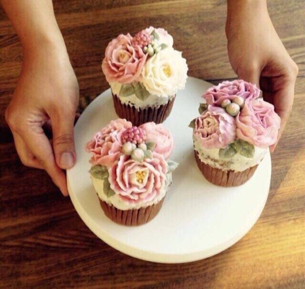 cupcake 纸杯蛋糕 花