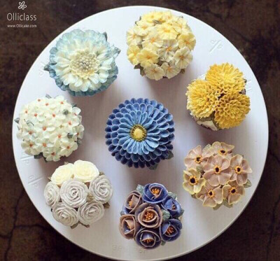 cupcake 纸杯蛋糕 花