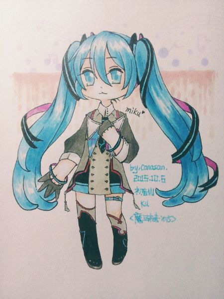 初音 q版 手绘