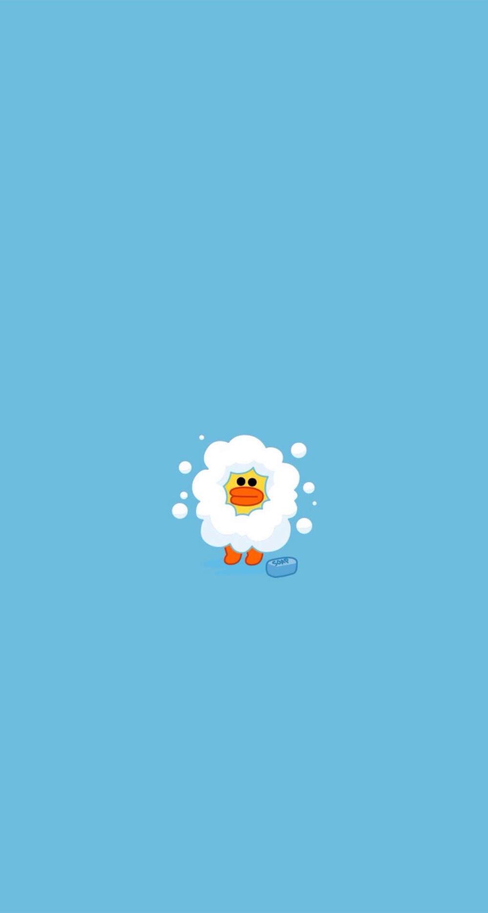 Bubble Bathing Sally LINE Friends 高清手机壁纸