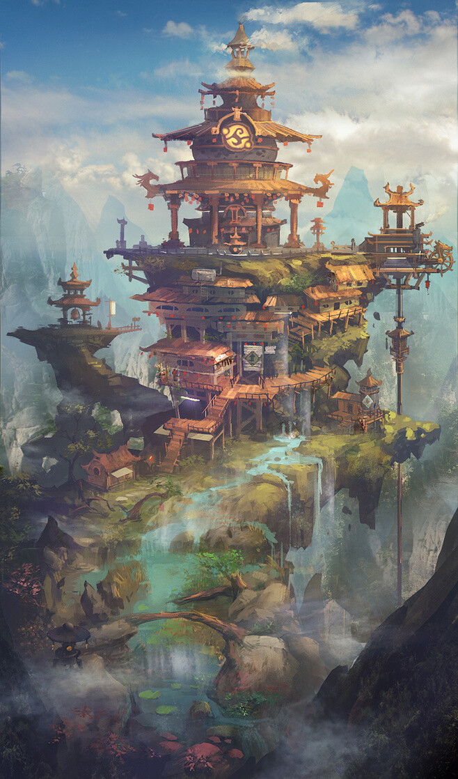 插画 风景 人物 森系 手绘 水彩 涂鸦 星空 唯美 意境 背景 二次元