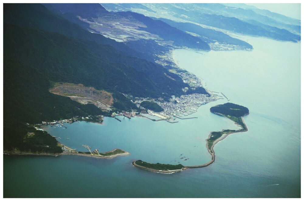 俯视 日本山河