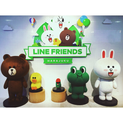 原宿的line friends store