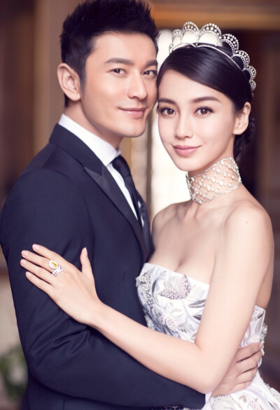 【10.08教主黄晓明&amp;amp;AngelaBaby杨颖大婚】壁纸 明星 帅哥 美女 男神 女神 婚纱 西装 婚纱照