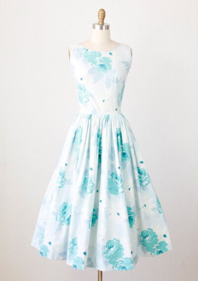 蓝色裙子1950s