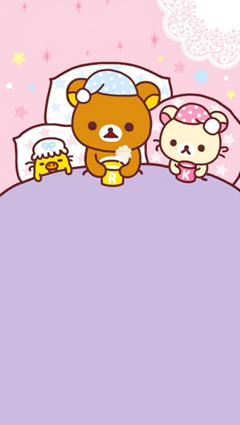 iPhone 壁纸 轻松熊 rilakkuma