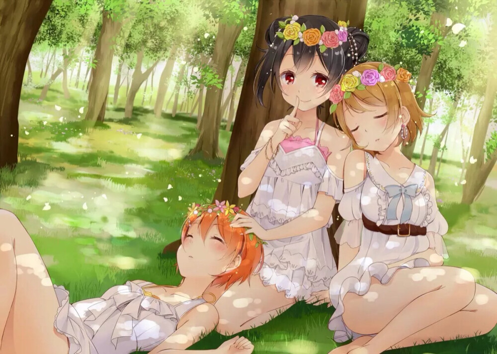 唯美 少女 小清新 温馨 治愈 花 萌 二次元 高清 动漫 lovelive！