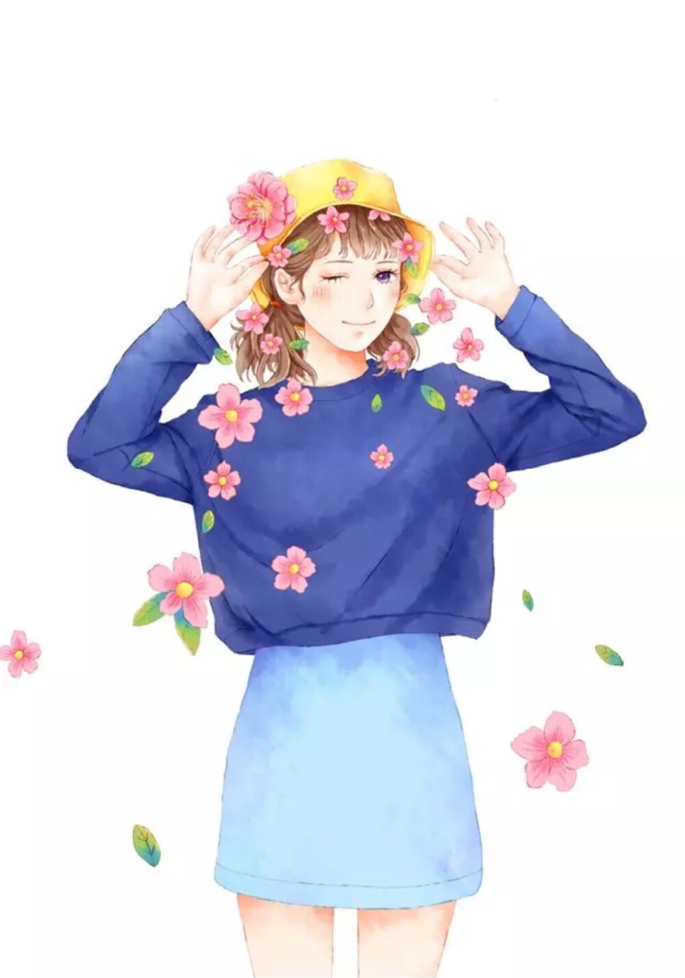 女孩 插画师：风子洛