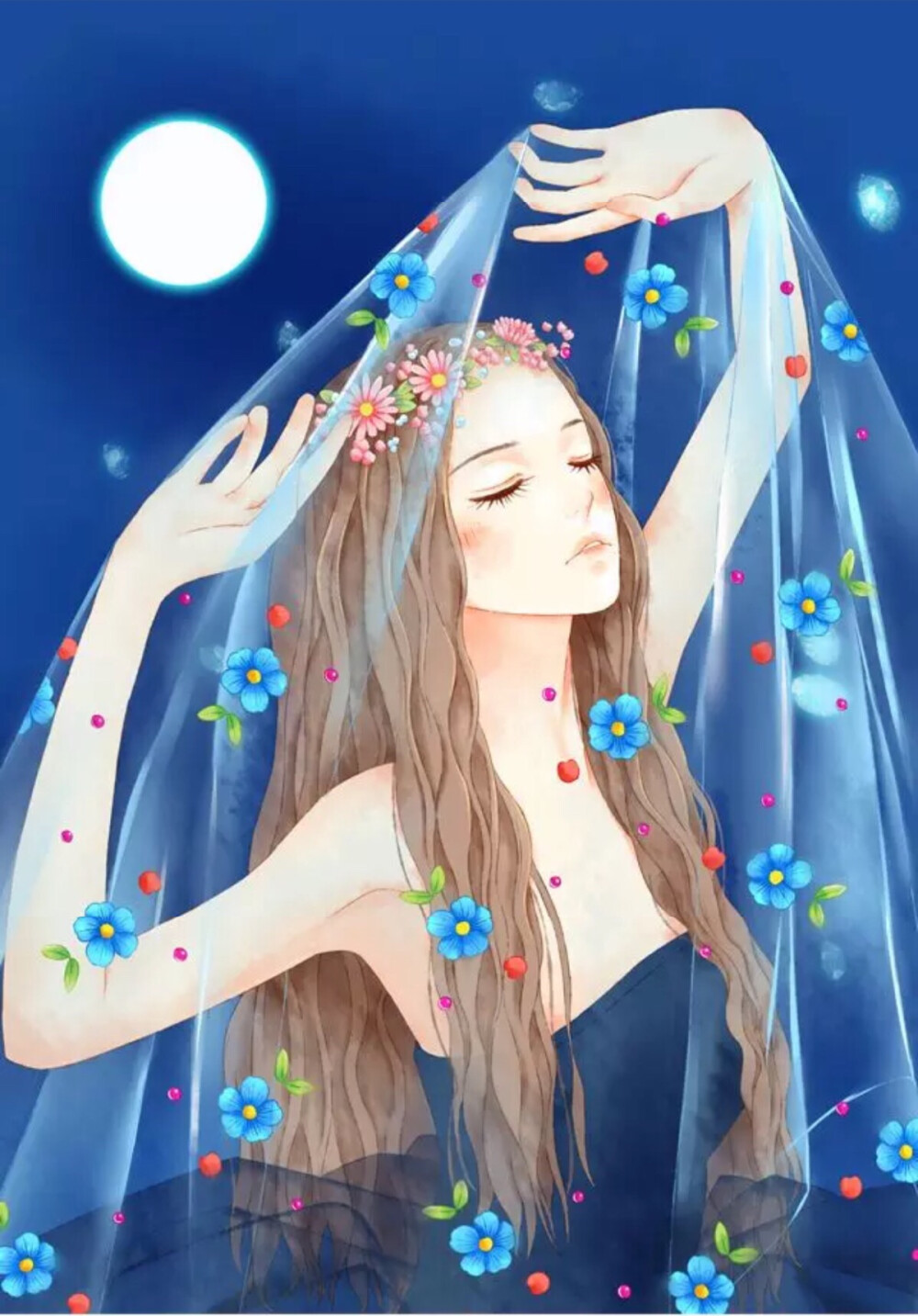 女孩 插画师：风子洛
