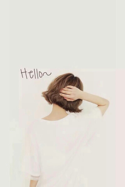 白色，背影，头像，唯美