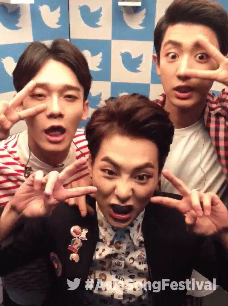 EXO 金钟大 Chen 金珉锡 Xiumin 朴灿烈 Chanyeol