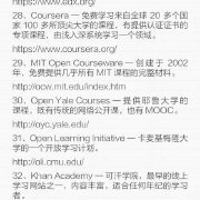 【推荐！你应该知道的全球50大在线学习网站】羡慕大神们编程、设计样样精通？想入门学习而找不到教程资源？要提高综合素质，你必须常常给自己“充电”！全球50个非常实用的在线学习网站，涉及摄影、顶尖大学课程、语…