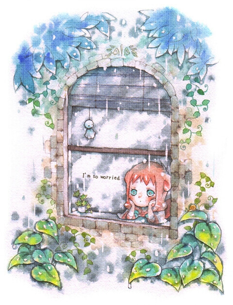 「pixiv p站 水彩 壁纸 插画」