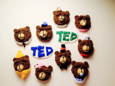 TED 粘土 冰箱贴