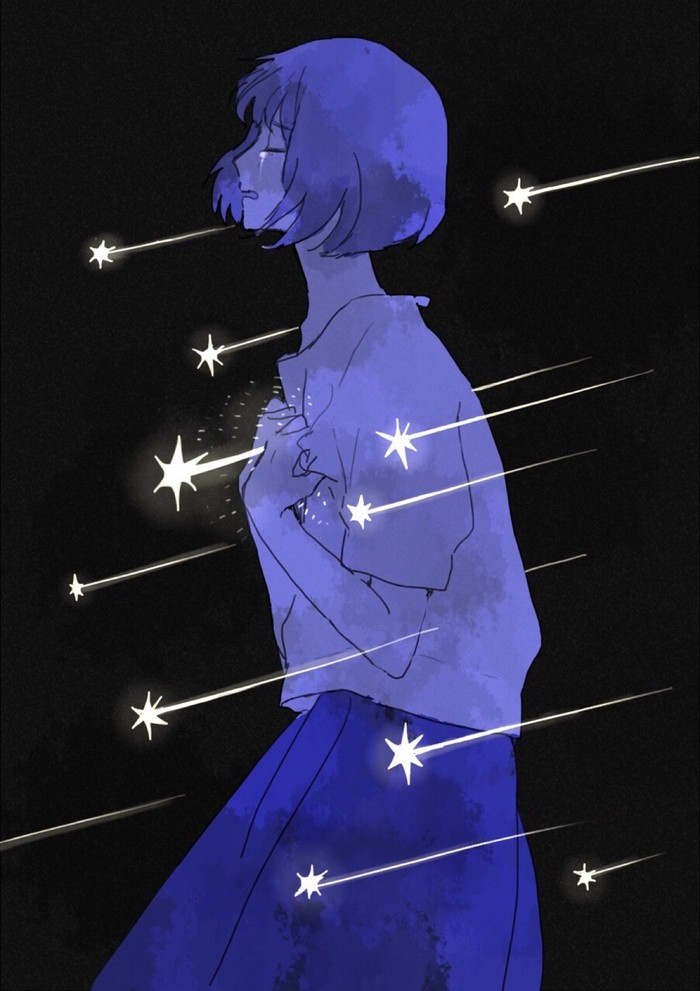 你的泪是划过夜空最美的星(ง •̀_•́)ง